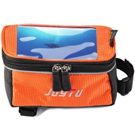 JOYTU BICYCLE 5.5 INCH TOUCH SCREEN PHONE SADDLE BAG (ORANGE)