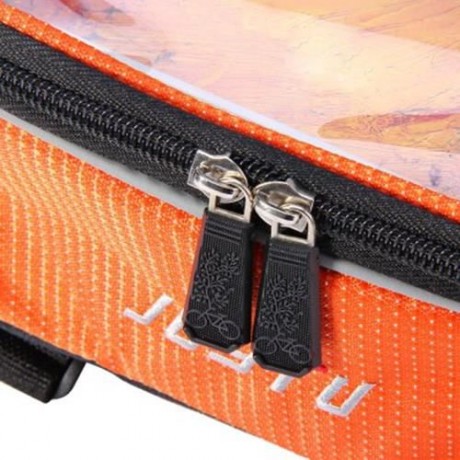 JOYTU BICYCLE 5.5 INCH TOUCH SCREEN PHONE SADDLE BAG (ORANGE)