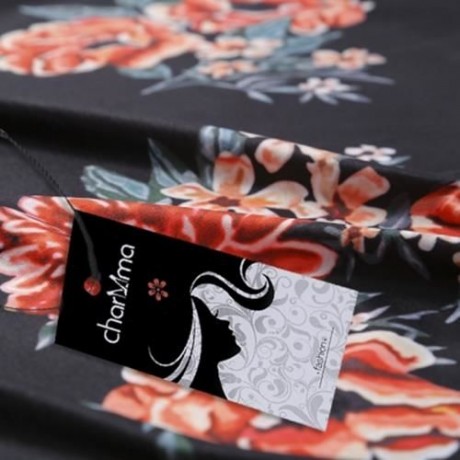 FEMALE AUTUMN THIN DIGITAL PRINTING FULL SLEEVE LONG CARDIGAN (FLOWER)
