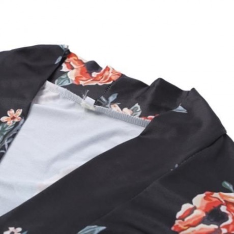 FEMALE AUTUMN THIN DIGITAL PRINTING FULL SLEEVE LONG CARDIGAN (FLOWER)