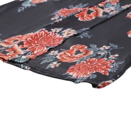 FEMALE AUTUMN THIN DIGITAL PRINTING FULL SLEEVE LONG CARDIGAN (FLOWER)