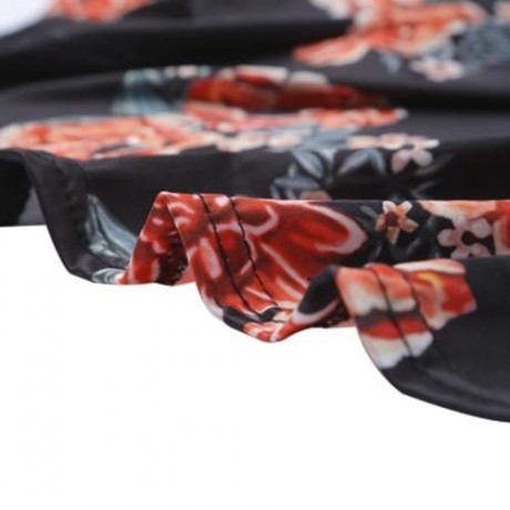 FEMALE AUTUMN THIN DIGITAL PRINTING FULL SLEEVE LONG CARDIGAN (FLOWER)