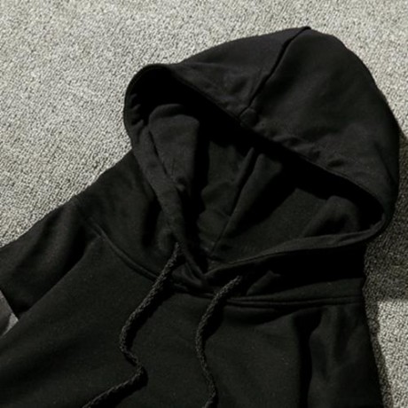 COLOR BLOCK PANEL DROP SHOULDER PULLOVER HOODIE (SAGE GREEN)