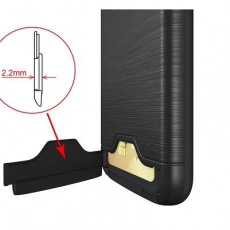 Shockproof Convenient One Card Slot Hard Back Case for Motorola Moto G4 Plus (BLACK)