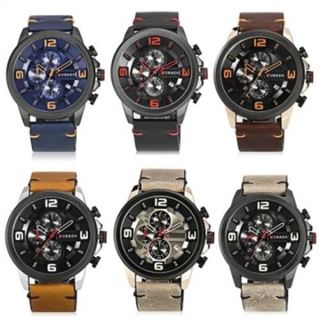 CURREN 8288 MALE QUARTZ WATCH (BLUE)