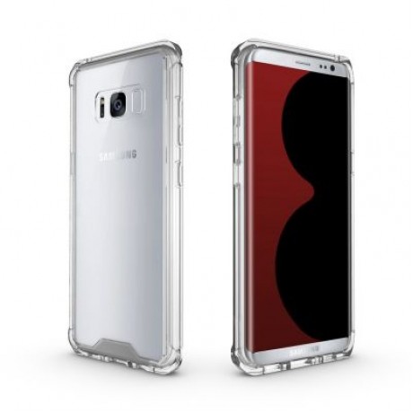 Transparent Surface Shockproof Back PC Case for Samsung Galaxy S8 (TRANSPARENT)