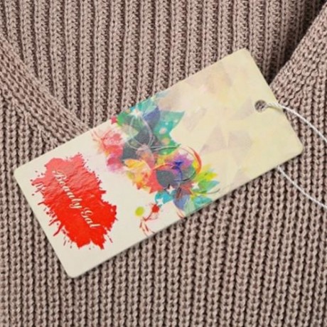 DROPPED SHOULDER ZIP EMBELLISHED SWEATER WITH CHOKER (KHAKI)