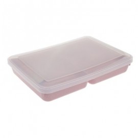 Portable Lunch Box Food Fruit Storage Sealed Container (PINK)
