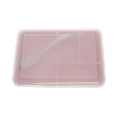 Portable Lunch Box Food Fruit Storage Sealed Container (PINK)