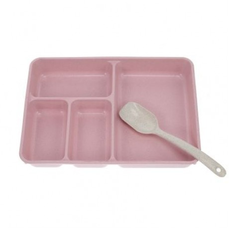 Portable Lunch Box Food Fruit Storage Sealed Container (PINK)