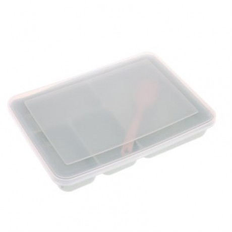 Portable Lunch Box Food Fruit Storage Sealed Container (GREEN)