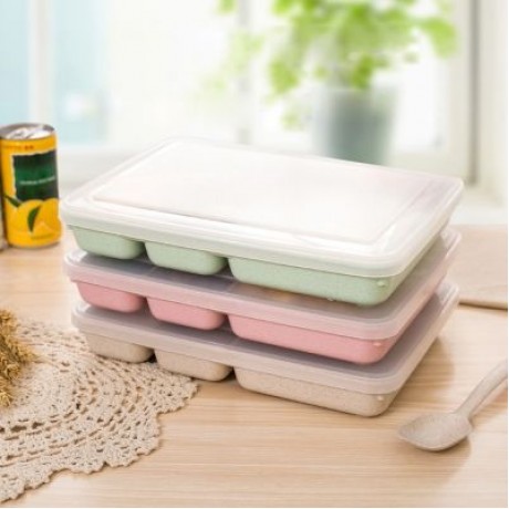 Portable Lunch Box Food Fruit Storage Sealed Container (GREEN)
