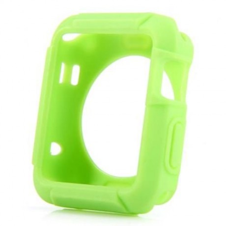 SOFT TPU MATERIAL PROTECTIVE COVER CASE FOR APPLE WATCH 38MM (GREEN)