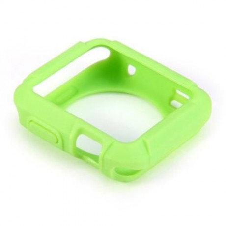 SOFT TPU MATERIAL PROTECTIVE COVER CASE FOR APPLE WATCH 38MM (GREEN)