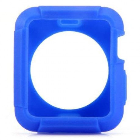 SOFT TPU MATERIAL PROTECTIVE COVER CASE FOR APPLE WATCH 38MM (BLUE)