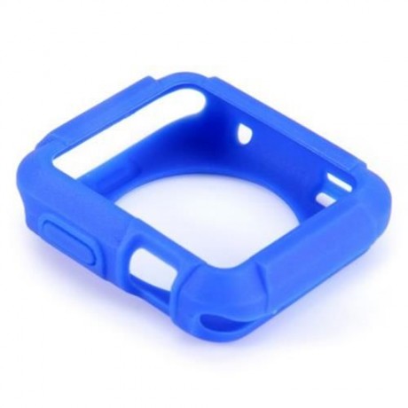 SOFT TPU MATERIAL PROTECTIVE COVER CASE FOR APPLE WATCH 38MM (BLUE)