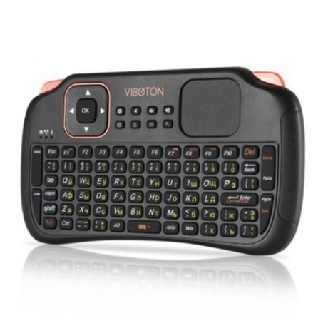 VIBOTON S1 ENGLISH RUSSIAN ALL-IN-ONE 2.4G WIRELESS KEYBOARD AIR MOUSE REMOTE CONTROLLER W