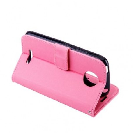 Wkae Printed Rattan Shoes Leather Case Cover with Hold Lanyard and Card Slots for Motorola