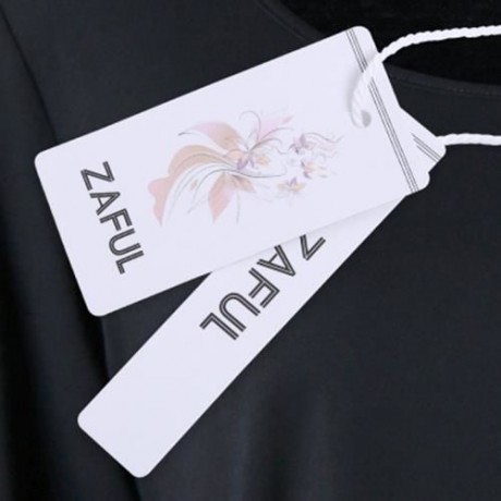 PLUS SIZE TWO TONE ASYMMETRIC T-SHIRT (WHITE AND BLACK)