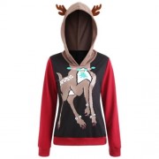 UGLY CHRISTMAS 3D ELK HOODIE (COLORMIX)