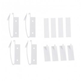4pcs Children Protection Invisible Latch Drawer Lock (WHITE)