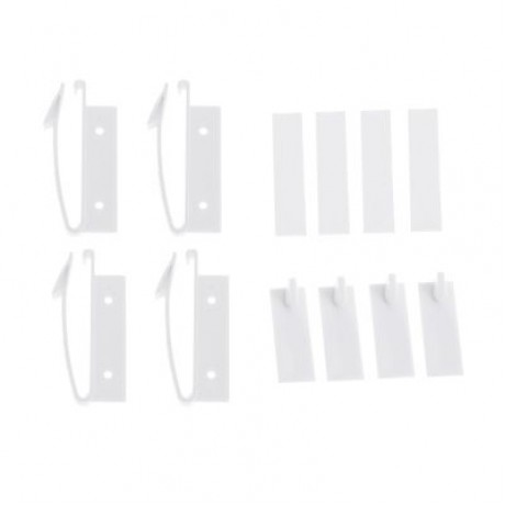 4pcs Children Protection Invisible Latch Drawer Lock (WHITE)