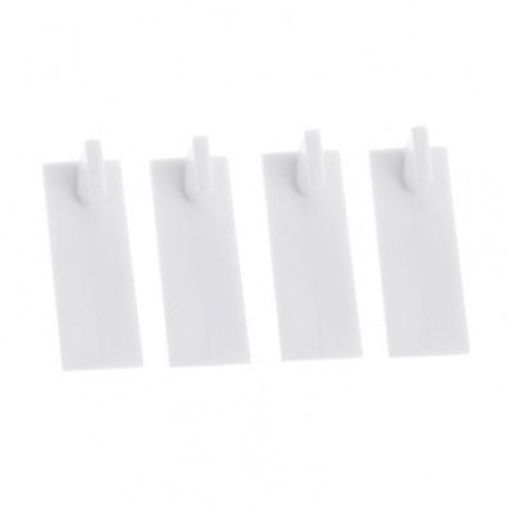4pcs Children Protection Invisible Latch Drawer Lock (WHITE)