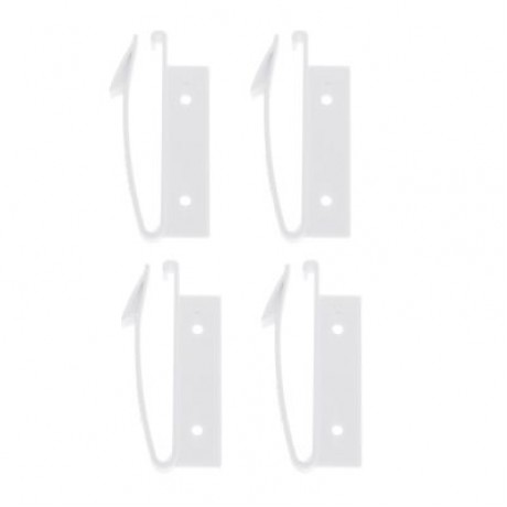 4pcs Children Protection Invisible Latch Drawer Lock (WHITE)