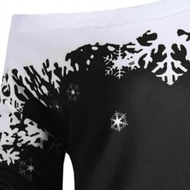 PLUS SIZE ONE SHOULDER CHRISTMAS SNOWFLAKE SWEATSHIRT (BLACK)