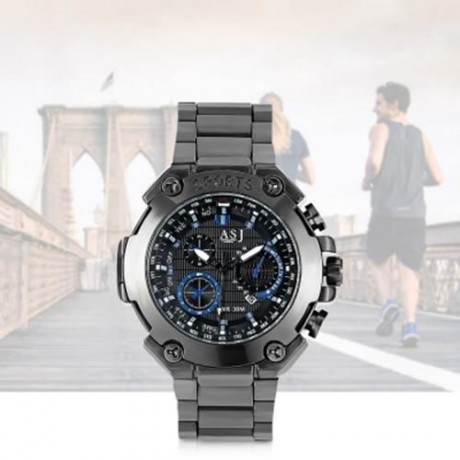 ASJ 8155 MEN QUARTZ WATCH (BLUE)