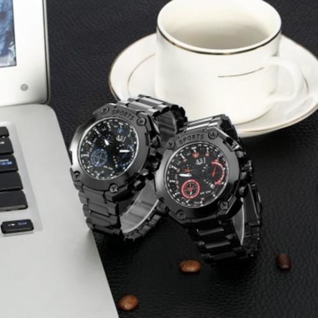 ASJ 8155 MEN QUARTZ WATCH (BLUE)