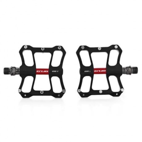 GUB GC060 PAIRED ANTI-SLIP BICYCLE ALUMINUM ALLOY PEDAL (BLACK)