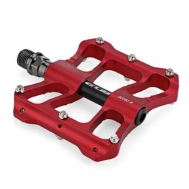 GUB GC060 PAIRED ANTI-SLIP BICYCLE ALUMINUM ALLOY PEDAL (RED)