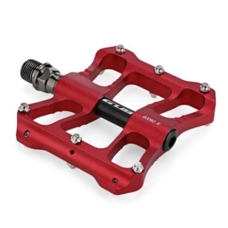 GUB GC060 PAIRED ANTI-SLIP BICYCLE ALUMINUM ALLOY PEDAL (RED)
