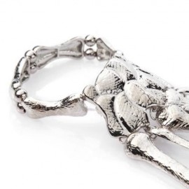 PUNK SKELETON HAND BRACELET FOR WOMEN (SILVER)