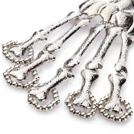 PUNK SKELETON HAND BRACELET FOR WOMEN (SILVER)