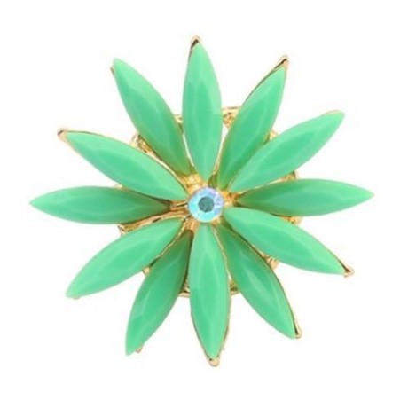 SWEET DOUBLE-LAYERED FLORAL RING FOR WOMEN (RANDOM COLOR)