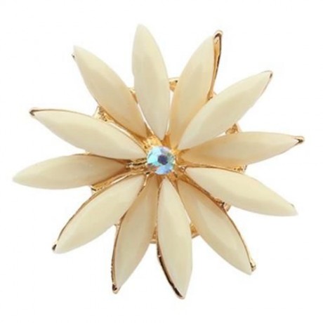 SWEET DOUBLE-LAYERED FLORAL RING FOR WOMEN (RANDOM COLOR)