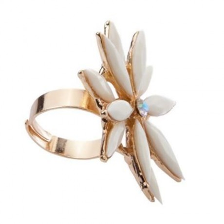 SWEET DOUBLE-LAYERED FLORAL RING FOR WOMEN (RANDOM COLOR)