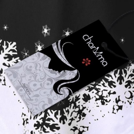 PLUS SIZE CHRISTMAS OFF THE SHOULDER ASYMMETRIC SWEATSHIRT (BLACK)