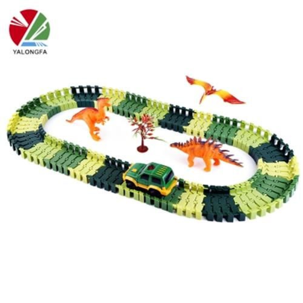 YALONGFA 96PCS NO.318 RACE TRACK ASSEMBLY (ARMY GREEN)