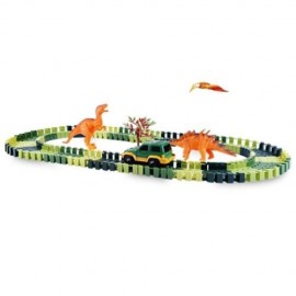 YALONGFA 96PCS NO.318 RACE TRACK ASSEMBLY (ARMY GREEN)