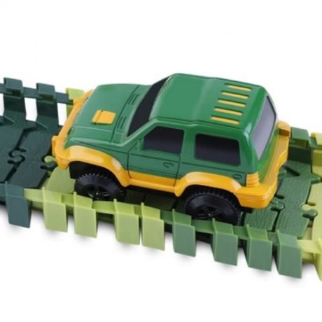 YALONGFA 96PCS NO.318 RACE TRACK ASSEMBLY (ARMY GREEN)