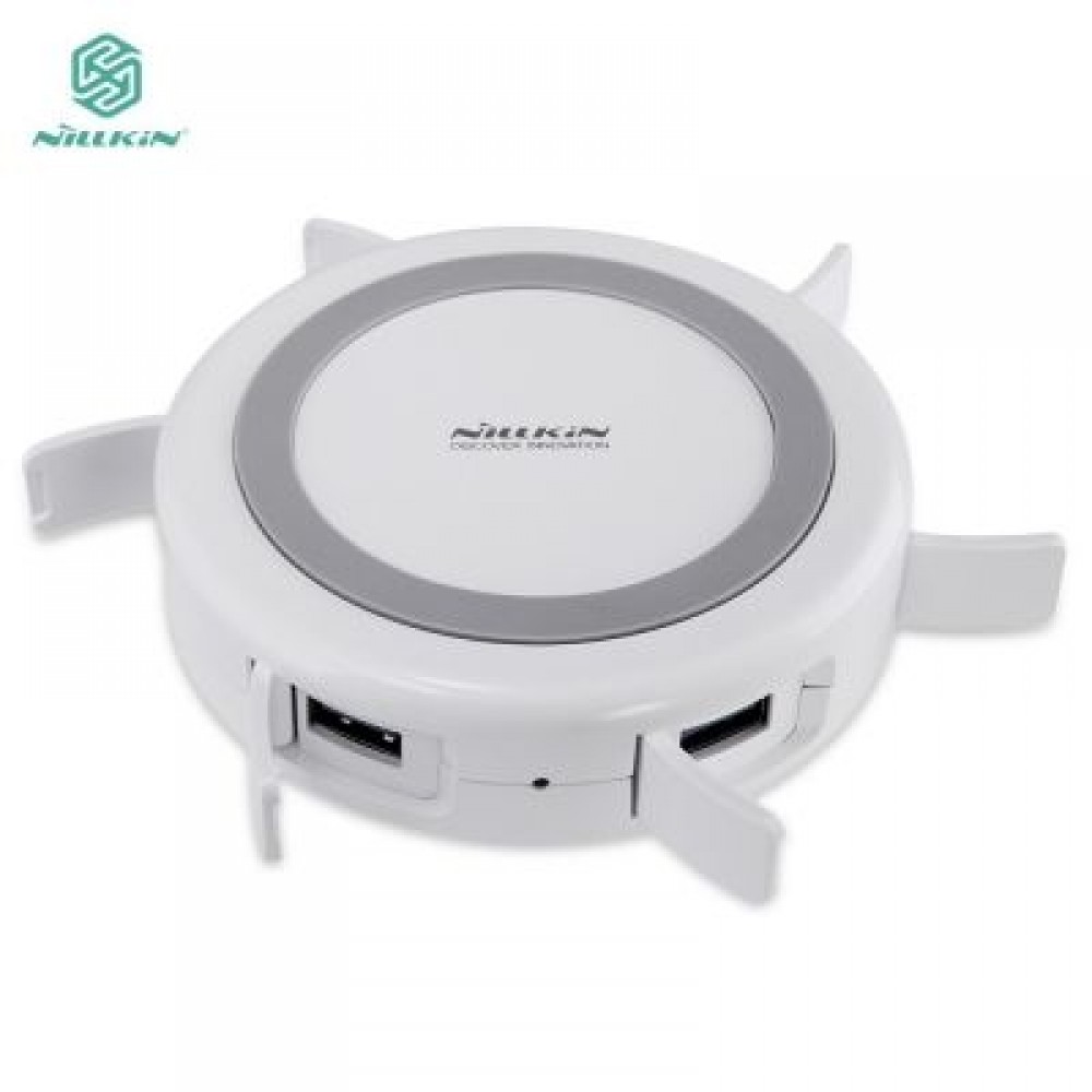 NILLKIN MC010 Multifunctional Qi Wireless Charger (WHITE)