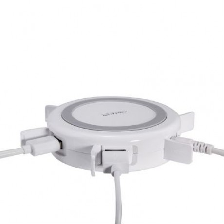 NILLKIN MC010 Multifunctional Qi Wireless Charger (WHITE)