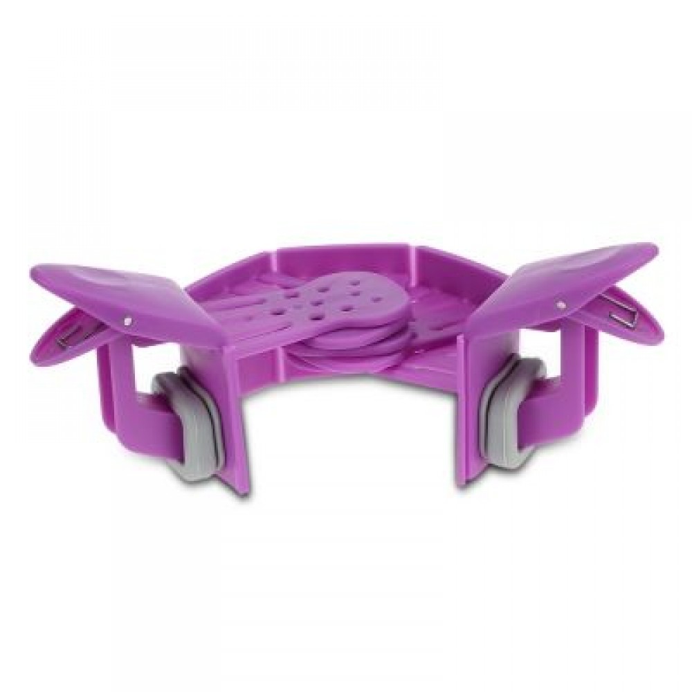 Folding Household Silicone Kitchen Strainer Clip (PURPLE)