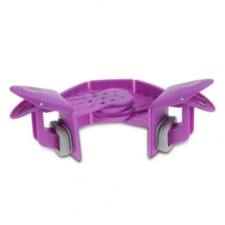 Folding Household Silicone Kitchen Strainer Clip (PURPLE)