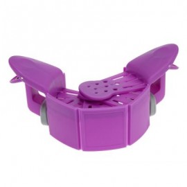 Folding Household Silicone Kitchen Strainer Clip (PURPLE)