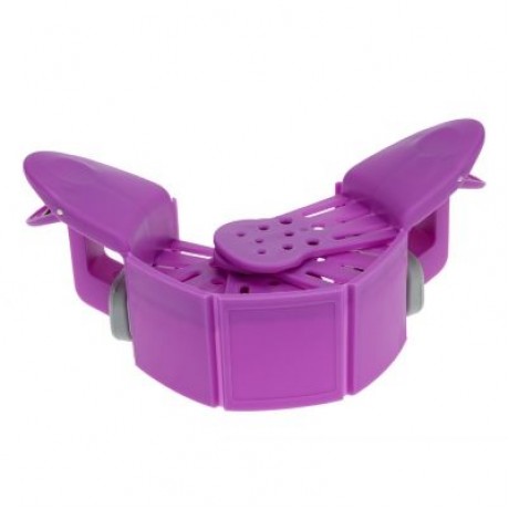 Folding Household Silicone Kitchen Strainer Clip (PURPLE)