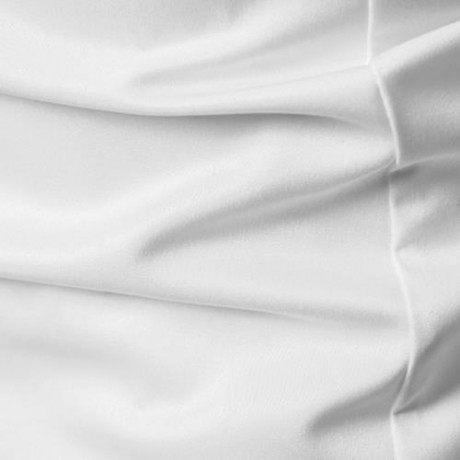 FAUX TWINSET DOUBLE BREASTED ASYMMETRIC SHIRT (WHITE)